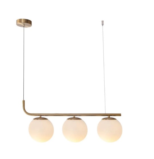 Подвесной светильник Escada 1163/3S E27*60W Atique brass 600х150х960