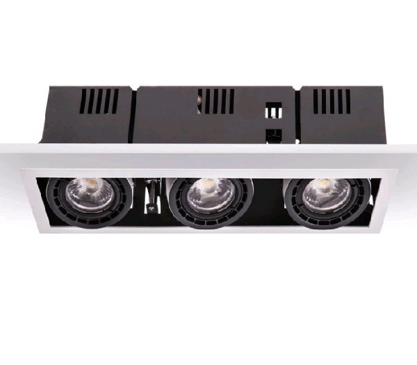 Светильник Карданный LED   3х20Вт Белый 4000K Симм. 60º 333x113x115(328x102)мм CRI90 ART