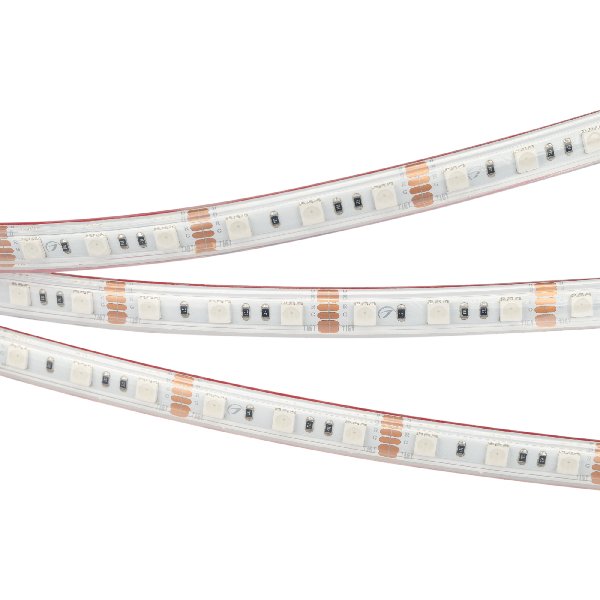 Лента герметичная RTW-PS-B60-12mm 12V RGB (14.4 W/m, IP67, 5060, 5m) (Arlight, 14.4 Вт/м, IP67)
