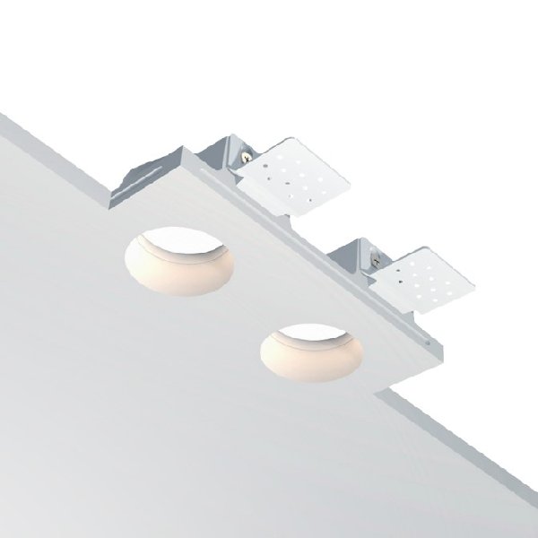 Встраиваемый гипсовый светильник IZAR 55 DUO FLAT Stellanova