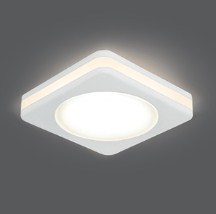 Светильник Даунлайт Квадрат LED     5Вт Белый 3000K Симм. 120º 360Лм 80х80х40мм BL100 Gauss