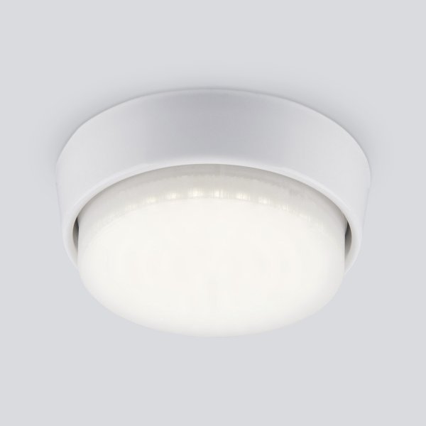 Светильник Точечный Накладной GX53 Белый D90х22мм  IP20 1037 WH ES