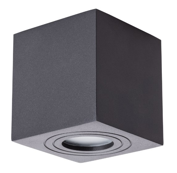 Светильник Накладной Цилиндр 1хGU10 Черный D90х95мм IP44 Arte Lamp GALOPIN A1461PL-1BK