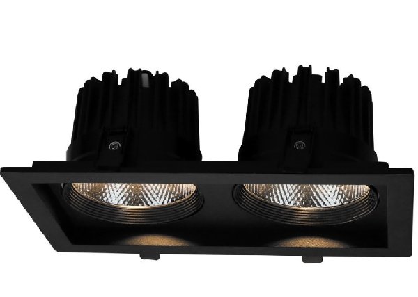 Светильник Карданный LED   2х18Вт Черный 3000K Квадрат Симм. 24º 2240Лм Privato Arte Lamp