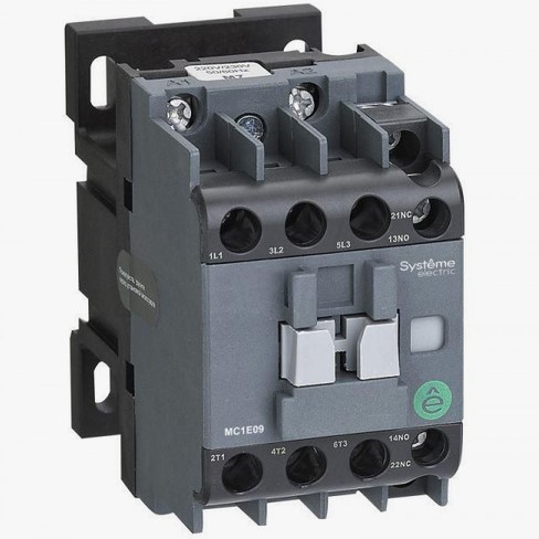 Контактор MC1E 3п 12А кат. 110В AC 1НО+1НЗ SE MC1E12F7 SE