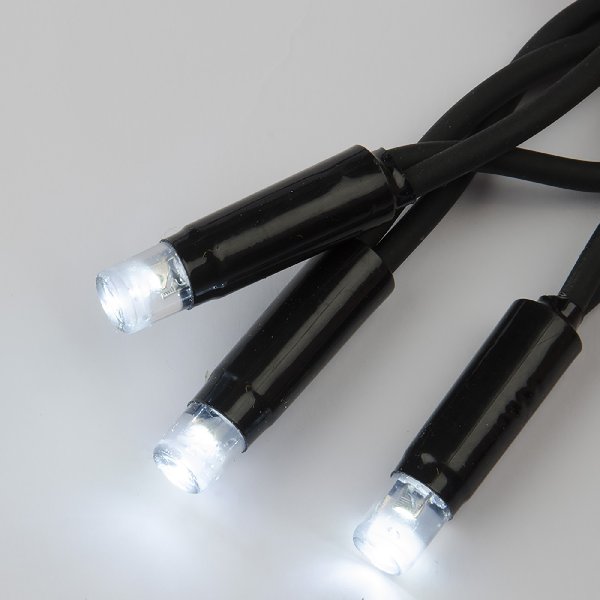 Гирлянда LED 220В IP67 Динамич. 10м 120LED Соединяемая Белый свет провод Черный  Uniel