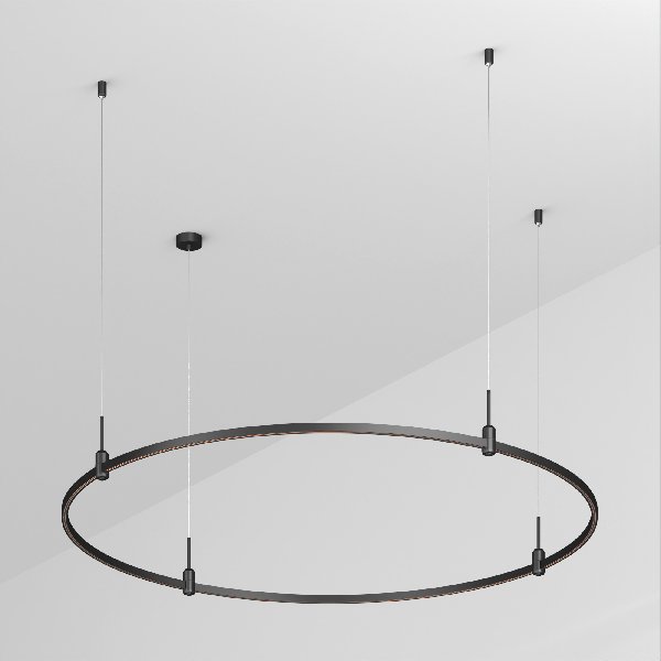 Основание ART-APRIORI-ROUND-HANG-R1500 (BK) (Arlight, IP20 Металл, 3 года)