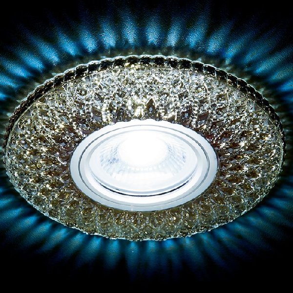 Светильник Точечный ДекорСтекло MR16+LED 1х50Вт GU5.3  Тонированный D120х40мм  IP20 S333 Ambrella