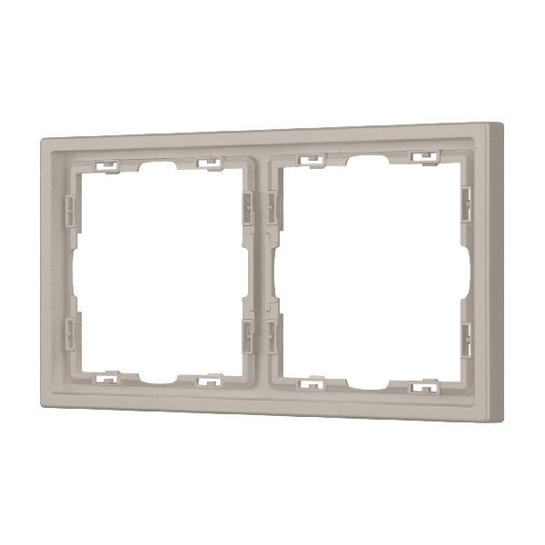 Рамка пластиковая FRM-NOBE-SFPL-2-CA (Arlight, Кашемир)