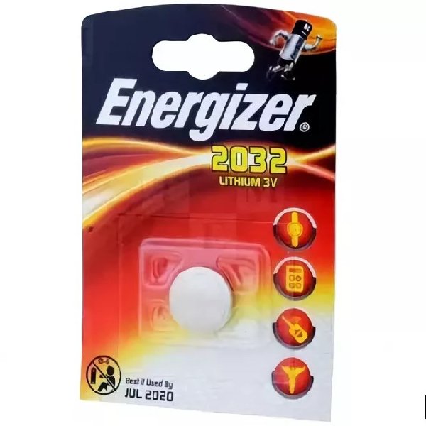 Элемент питания CR2032 Литиевый 3В ENERGIZER