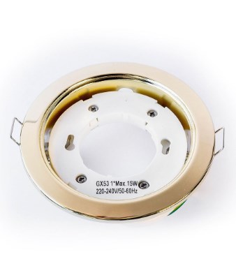 Светильник Точечный Врезной GX53 Золото D106х38мм IP20 H4 (10шт) Спутник
