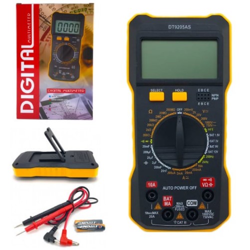 Мультиметр цифровой DT-9205AS