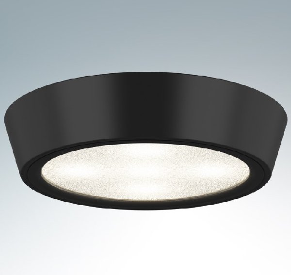 Светильник Точечный Накладной LED Черный D125х25мм 8Вт 3000К IP65 Urbano mini Lightstar