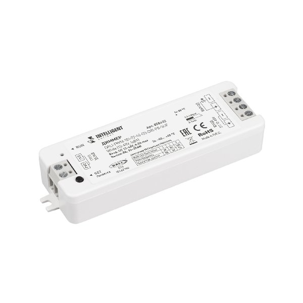 INTELLIGENT ARLIGHT Диммер DALI-PWM-101-72-1G-D2-DRI-PS-SUF White (12-48V, 1x8A) (IARL, IP20 Пластик