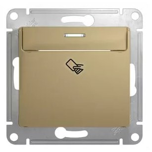 Выключатель В Рамку Карточный Титан IP20 10А 250В GLOSSA SE