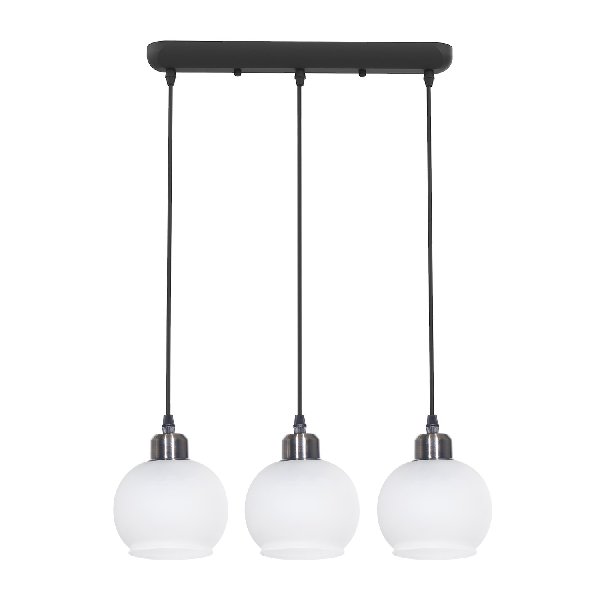 Светильник Подвесной 3х60Вт Е27 Черный 10220/3L BK WT ЭкономСвет