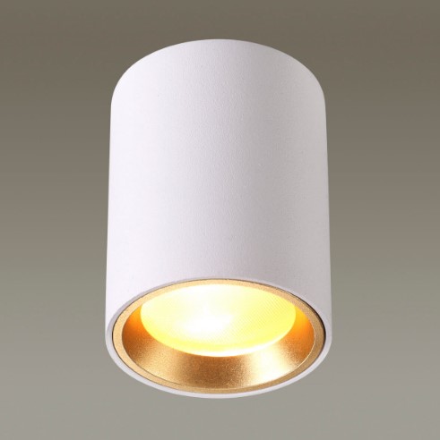 Светильник накладной D62х80мм белый gu10 Odeon Light Aquana