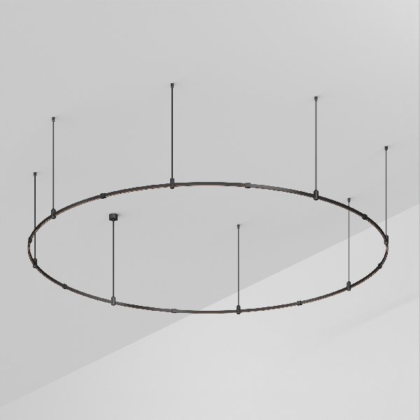 Основание ART-APRIORI-ROUND-ROD-800-R3000 (BK) (Arlight, IP20 Металл, 3 года)