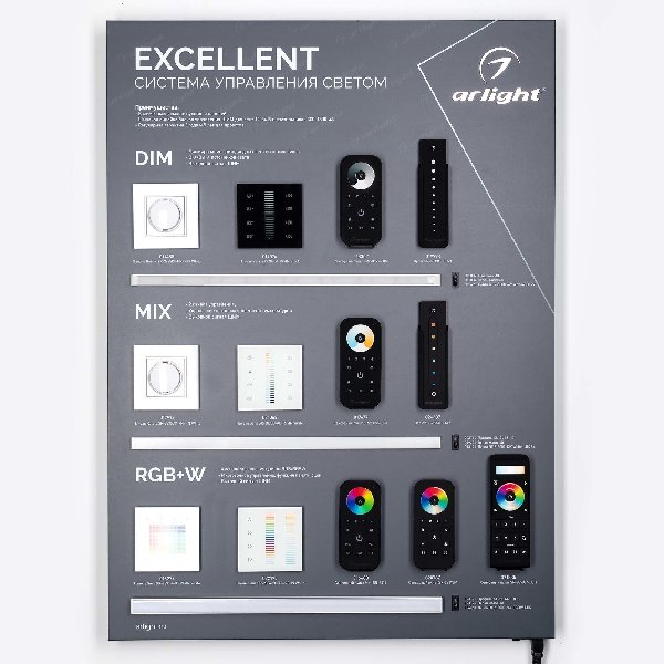 Стенд Системы Управления Excellent Arlight 830x600mm (DB 3мм, пленка, лого) (Arlight, -)