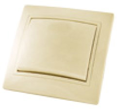 Выключатель Встраив Одноклавишный Без Подсветки Слоновая Кость IP20 10А 250В Таймыр TDM