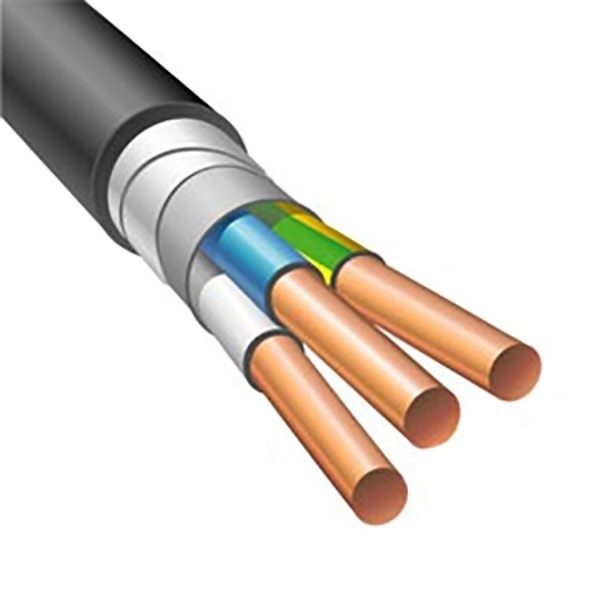 Кабель силовой бронированый ВБШвнг(А)-LS Медь 3х 4 круглая однопроволочная жила ок