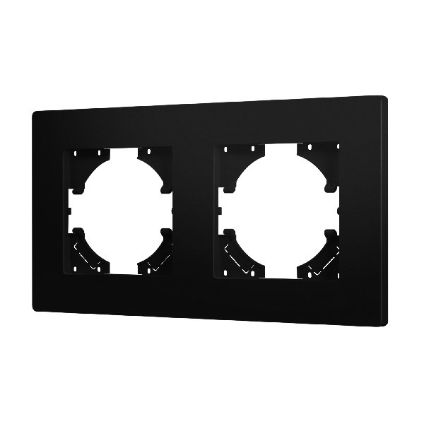 Рамка пластиковая FRM-PERIO-PL-2-BK (Arlight, -)