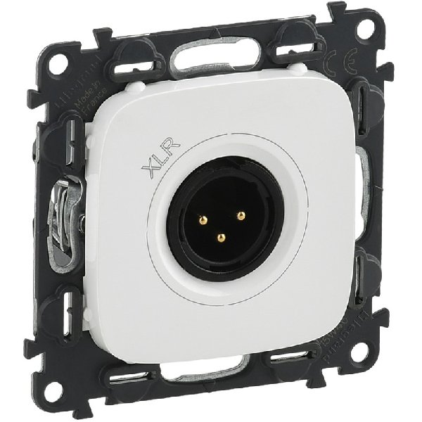 Аудиорозетка В Рамку Одинарная Белый С Вилкой XLR IP20 ALLURE Legrand