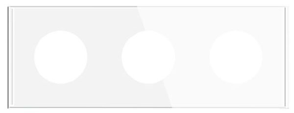 Рамка стеклянная FRM-GLARE-GC-3-WH (Arlight, -)