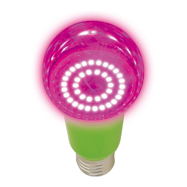 Лампа LED Е27 Груша 220В   15Вт Розовый спектр D60х110мм Прозрачная колба 220º ФИТО Uniel
