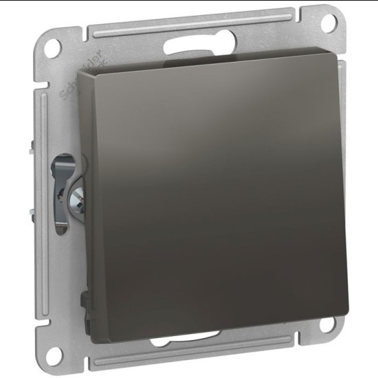 Переключатель В Рамку Одноклавишный Без Подсветки Сталь IP20 10А 250В ATLASDESIGN SE