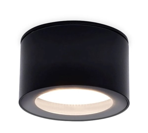 Светильник накладной TN6523 SBK черный песок IP44 GX53 D85*50 Ambrella