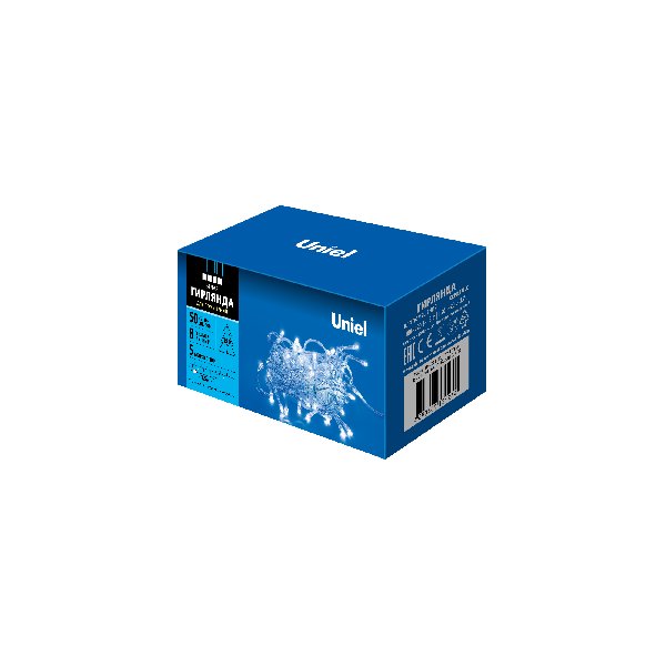 Гирлянда LED 220В IP20 Динамич.  Нить 5м 50 Белый Свет провод Прозрач  Uniel