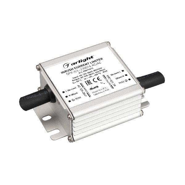 Ограничитель пускового тока SPV-ICL-230016 AC/AC (120-264V, 16A) (Arlight, IP67 Металл, 5 лет)