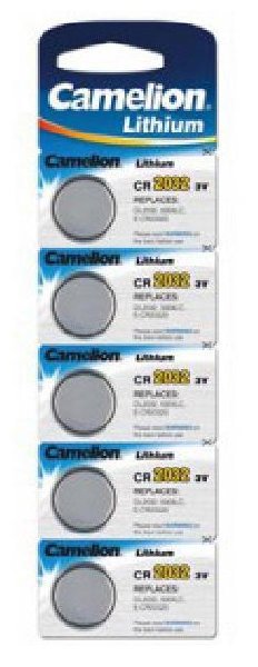Элемент питания CR2032 Литиевый 3В CAMELION
