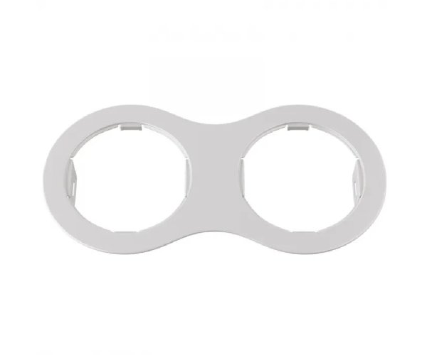 Рамка Двойная Белая Врезная 210х115х2 Domino Round Lightstar