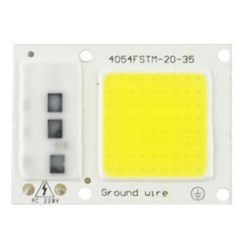 Светодиод  20Вт 1COB Бел/6500К 2200Лм 190-240В 40х54х2,8мм Energy