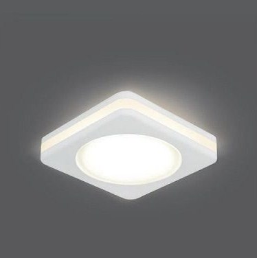 Светильник Даунлайт Квадрат LED     8Вт Белый 3000K Симм. 120º 460Лм 80х80х40мм BL104 Gauss