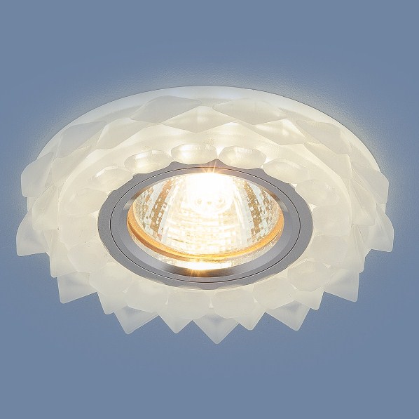 Светильник Точечный ДекорСтекло MR16+LED 1х50Вт GU5.3  Матовый лед D105х14мм  IP20 2209 ES