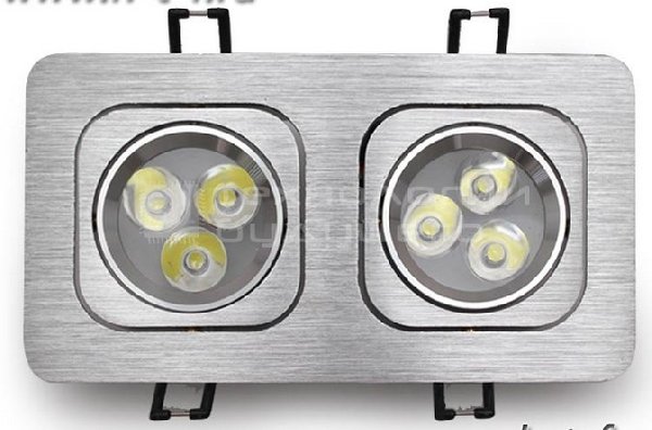 Светильник Карданный LED   2х 3Вт Белый 6000K Квадрат Симм. 60º 1410Лм 182х900х50мм Energy