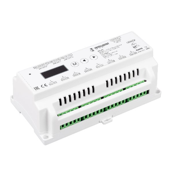 INTELLIGENT ARLIGHT Релейный модуль SMART-SWITCH-708-82-D2-DIN (230V, 8x10A, DALI, DMX512) (IARL, IP