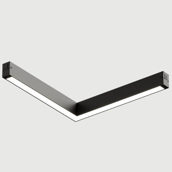 Трековый светильник LINEAR ANGLE 18W DIM 3000K-6000K Черный DK8014-BK SMART Denkirs