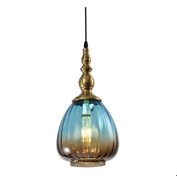 Подвесной светильник Escada 1158/1S E27*60W Blue gradient brown 207х207х1520