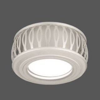 Светильник Точечный ДекорСтекло MR16+LED3000К 1х50Вт GU5.3 Белый D78х53мм IP20 BL094 Gauss