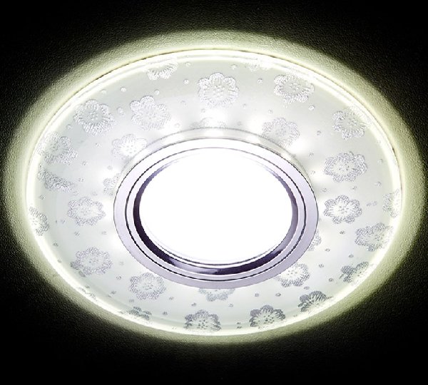 Светильник Точечный Врезной MR16+LED 1х50Вт GU5.3  Хром-Серебро D110х25мм  IP20 S170 Ambrella