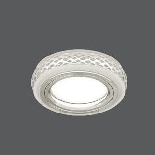 Светильник Точечный ДекорСтекло MR16+LED3000К 1х50Вт GU5.3 Белый D73х30мм IP20 BL083 Gauss