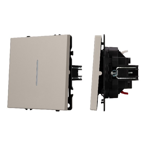 Механизм выключателя одноклавишный проходной LED SWT-NOBE-MKP1-SFPL-L-CA (230V, 10A) (Arlight, Кашем