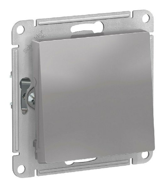 Переключатель В Рамку Одноклавишный Без Подсветки Алюминий IP44 10А 250В ATLASDESIGN AQUA SE