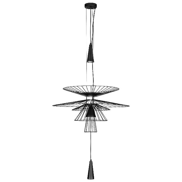 Светильник Подвесной 2х10Вт GU10 Черный D600х3000мм IP20 Star Loft It