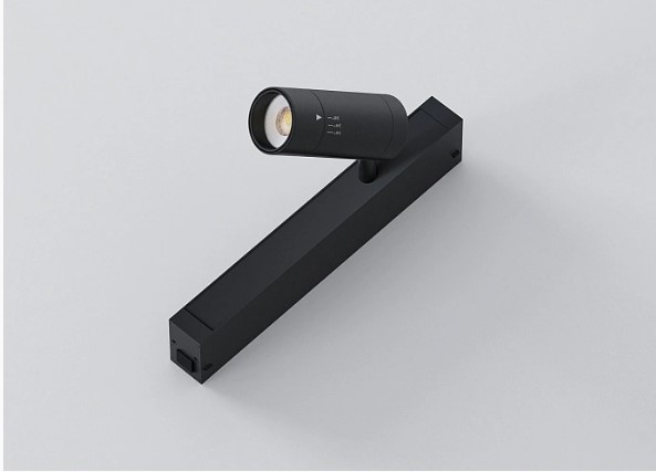 Светильник Трековый Поворотный LED 3000-6000К 630Лм 220В 15-38º Алюм BADDY 7W BLACK Luminotti