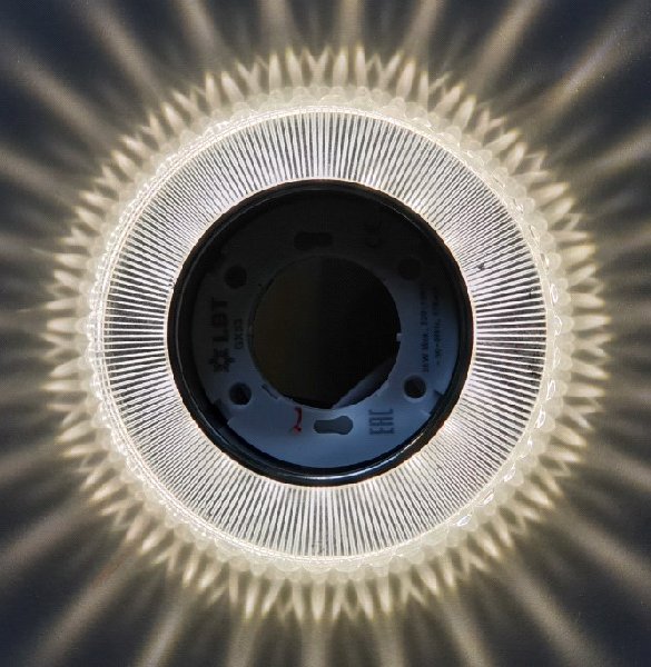 Светильник Точечный ДекорСтекло GX53+LED Прозрачный D125х45мм IP20 GX5320L-11 LBT